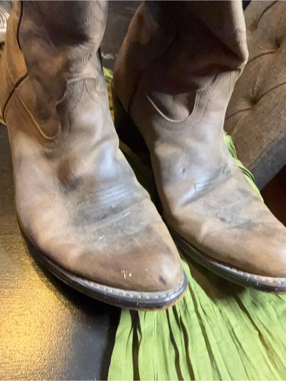 Durango Classic Brown Leather Western Cowboy Boots - Picture 7 of 7